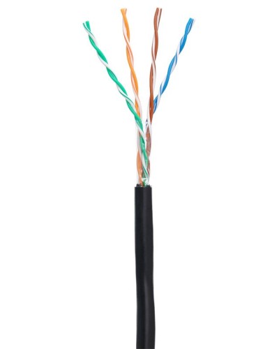 U/UTP 4pair, Cat5e, Out, PE (EC-UU004-5E-PE-BK-1). Кабель «витая пара» (LAN) для структурированных систем связи. NETLAN в Ульяновске