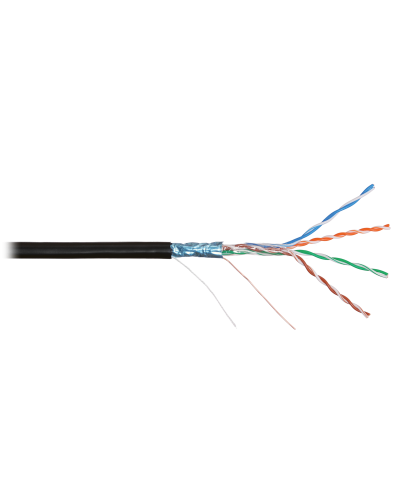 F/UTP 4pair, Cat5e, Solid, Out, PVC (NMC 4200B-BK). Кабель «витая пара» (LAN) для структурированных систем связи. NIKOMAX в Ульяновске