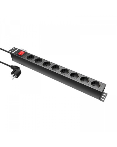 NTSS-PDU-DA2034 гор.размещ. 8xSchuko базовые 16A Schuko 1.8м. Блок розеток 19. NTSS в Ульяновске