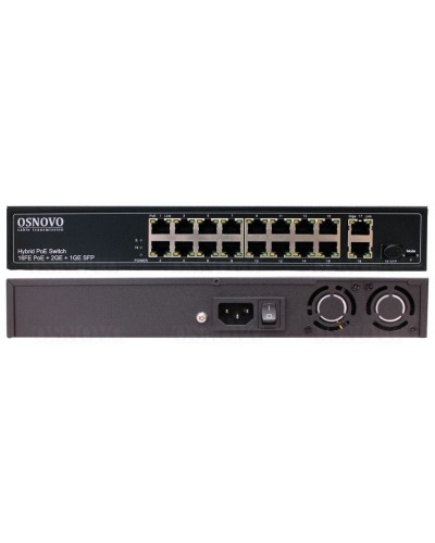 SW-61621(300W). Коммутатор 16-портовый Fast Ethernet с PoE. OSNOVO в Ульяновске
