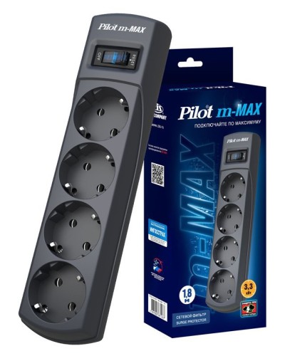 Pilot m-MAX 1.8м. Сетевой фильтр. Pilot в Ульяновске