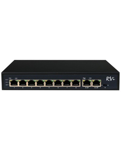 RVi-1NS08F-2T (1G). Коммутатор с питанием по PoE. RVi в Ульяновске