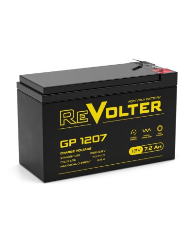 Revolter GP 1207. Аккумулятор автомобильный герметичный свинцово-кислотный. Revolter в Ульяновске