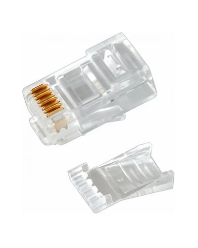 Разъем RJ-45(8P8C) под витую пару, UTP, CAT 6, с вставкой REXANT (05-1031). Разъем RJ-45. Rexant в Ульяновске
