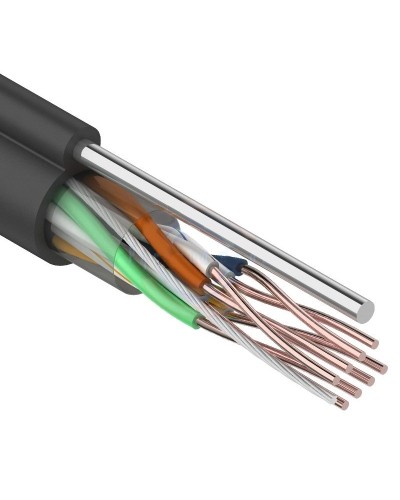 U/UTP 4PR 24AWG CAT5e 305м OUTDOOR+ТРОС*1 REXANT (01-0046). Кабель «витая пара» (LAN) для структурированных систем связи. Rexant в Ульяновске