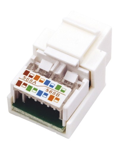 Модуль Keystone Jack RJ-45(8P8C), UTP, CAT 5e, тип 180 градусов, белый REXANT (03-1011). Модуль Keystone Jack. Rexant в Ульяновске