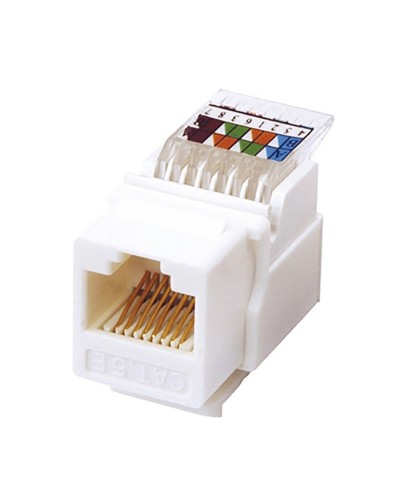 Модуль Keystone Jack RJ-45(8P8C), UTP, CAT 5e, тип 180 градусов, самозажимной, белый REXANT (03-1012): Модуль Keystone Jack в Ульяновске