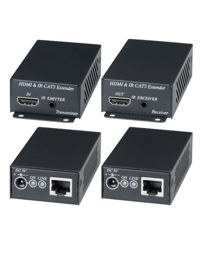 HE02EI. Комплект для передачи HDMI-сигнала с ИК-повторителем. SC&T в Ульяновске