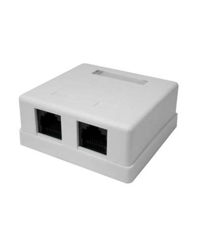 Розетка настенная RJ-45, 8P8C, Cat.5e, 2 порта UTP (10-0309): Компьютерная розетка в Ульяновске