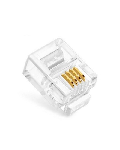 Коннекторы 6P4C (RJ-11) (100шт) (10-0227). Телефонный разъем 6P4C (RJ-11). SUPRLAN в Ульяновске