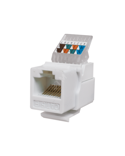 Модуль-вставка Keystone Кат5е, без.инстр.зад, белый UTP (10-0312): Вставка Keystone Jack RJ-45 в Ульяновске