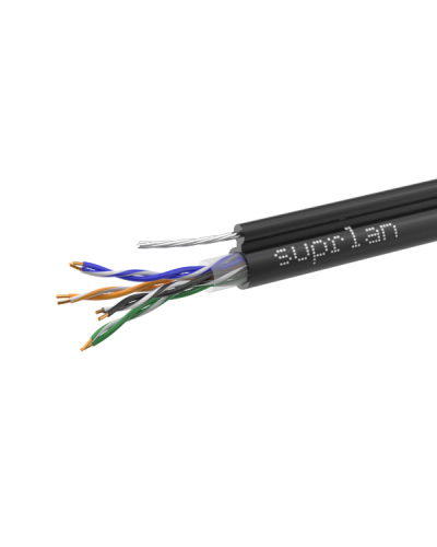 UTP Cat.5e 4x2x0,51 Cu PE Outdoor T-FG8 (трос) Premium (01-0308-1). Кабель «витая пара» (LAN) для структурированных систем связи. SUPRLAN в Ульяновске