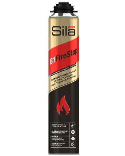 Пена огнестойкая Sila Pro B1 Firestop, 750 мл: Пена монтажная профессиональная в Ульяновске