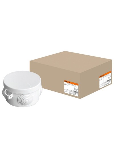 Коробка ОП D65х40мм, крышка, IP54, 4вх. (SQ1401-0501). Распаячная коробка. TDM ЕLECTRIC в Ульяновске