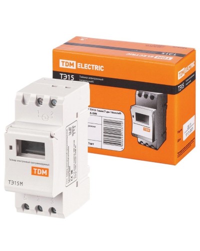 ТЭ15М-1мин/7дн-32on/off-30А-DIN TDM (SQ1503-0037). Таймер электронный. TDM ЕLECTRIC в Ульяновске