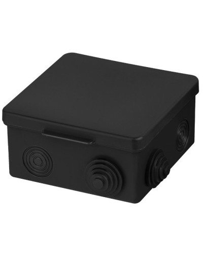 Распаячная коробка ОП 100х100х55мм, крышка, IP54, 8вх., черная TDM (SQ1401-0913). Распаячная коробка ОП. TDM ЕLECTRIC в Ульяновске