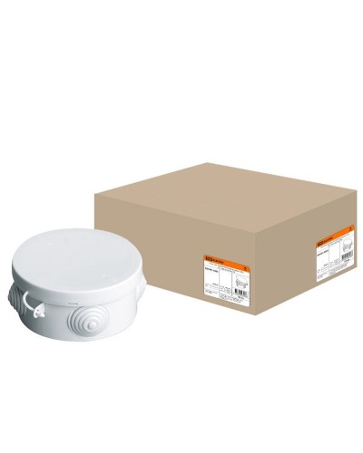 Коробка ОП D85х40мм, крышка, IP54, 4вх. (SQ1401-0102). Распаячная коробка. TDM ЕLECTRIC в Ульяновске