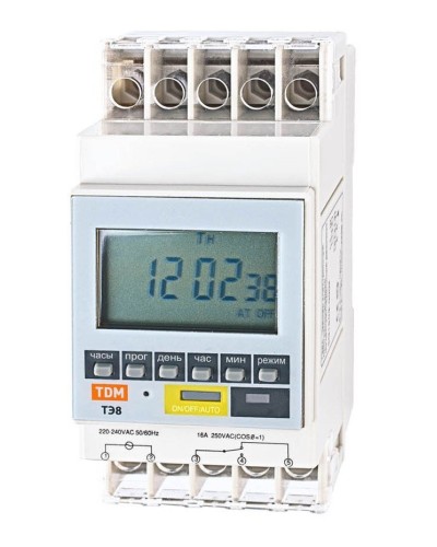 ТЭ8A-1мин/7дн-8on/off-16А-DIN TDM (SQ1503-0002). Таймер электронный. TDM ЕLECTRIC в Ульяновске