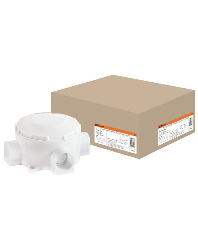Распаячная коробка ОП D80х35мм, IP42, 3-х рожковая, белая TDM (SQ1401-4004). Распаячная коробка ОП. TDM ЕLECTRIC в Ульяновске