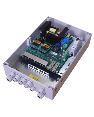 TFortis PSW-2G8F+. Коммутатор для подключения 8 камер. TFortis в Ульяновске