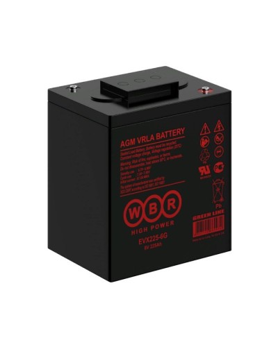 WBR EVX225-6G. Аккумулятор герметичный свинцово-кислотный. WBR в Ульяновске