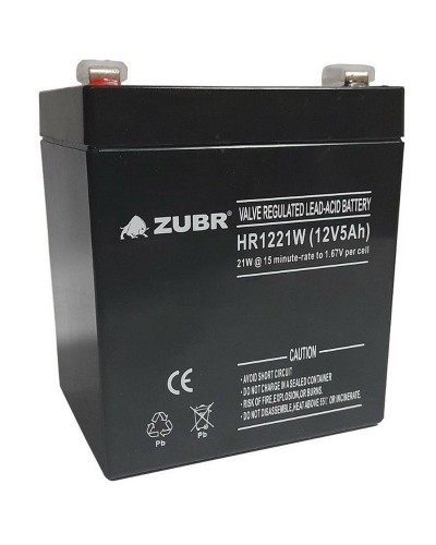 ZUBR HR 1221W (12V, 5Ah). Аккумулятор герметичный свинцово-кислотный. ZUBR в Ульяновске