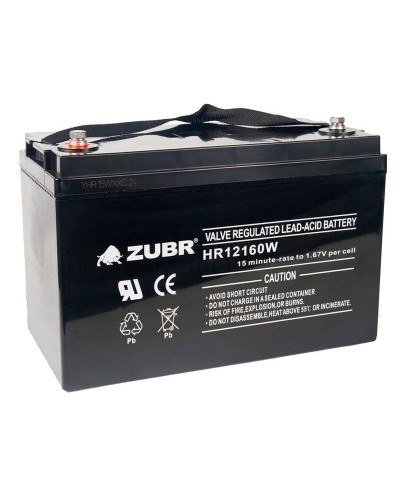 ZUBR HR 12160W (12V, 45Ah). Аккумулятор герметичный свинцово-кислотный. ZUBR в Ульяновске