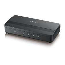 GS-108SV2-EU0101F. Коммутатор 8 портов 1000 Мбит/с, настольный. ZYXEL