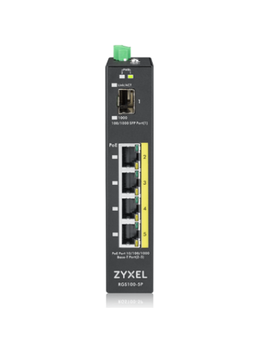 RGS100-5P-ZZ0101F. Промышленный PoE+ коммутатор. ZYXEL в Ульяновске
