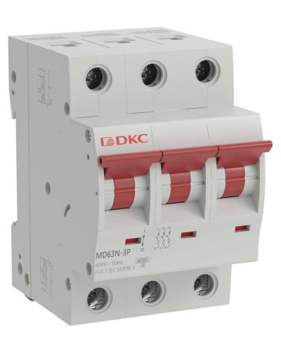YON max MD63N 3P 20А 6кА C (MD63N-3PC20). Автоматический выключатель. ДКС в Ульяновске