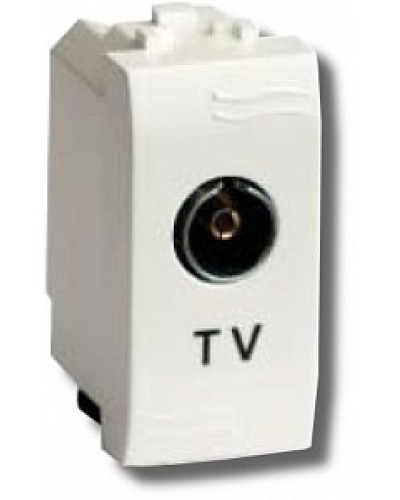 Розетка TV проходная Brava 1 модуль слоновая кость (75581S): Розетка TV в Ульяновске