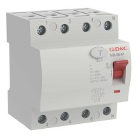 YON MAX MDL100 ВДТ, 4P, 30mA, 40A, АС (MDL100-4P2-40-AC). Автоматический выключатель дифференциальный (УЗО). ДКС