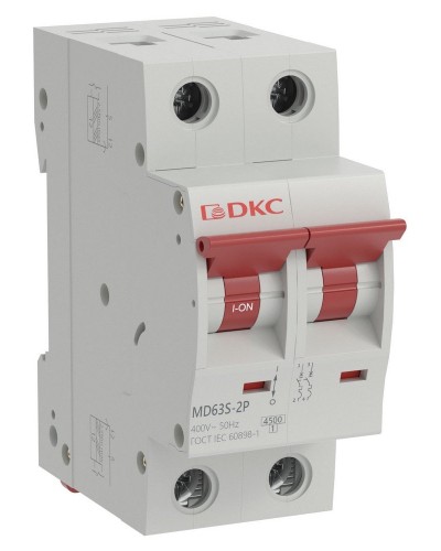 YON max MD63S 2P 16А 4,5кА C (MD63S-2PC16). Автоматический выключатель. ДКС в Ульяновске
