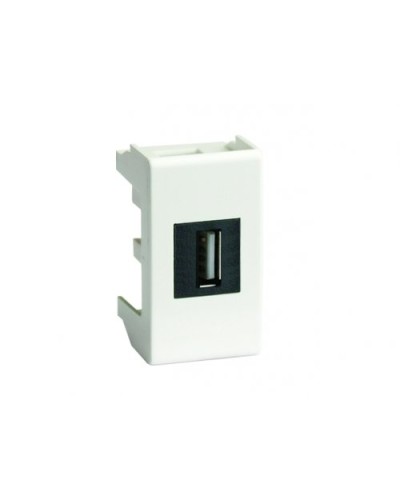 Розетка USB 2.0 Brava 1 модуль белая (76200B): Розетка USB в Ульяновске