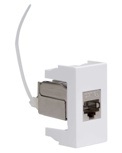 Розетка RJ-45 Viva 1 модуль кат.6A белая (45078). Розетка компьютерная экранированная с одним разъёмом. ДКС в Ульяновске