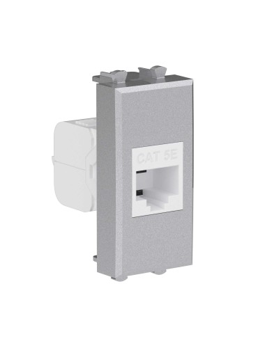 Розетка RJ-45, кат.5E, Avanti, 1 модуль, закаленная сталь (4404661): Розетка компьютерная модульная в Ульяновске