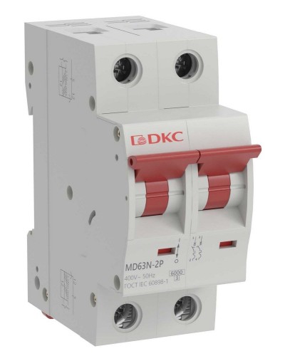 YON max MD63N 2P 25А 6кА C (MD63N-2PC25). Автоматический выключатель. ДКС в Ульяновске