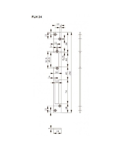 FLH24. Запорная планка длинная. dormakaba в Ульяновске