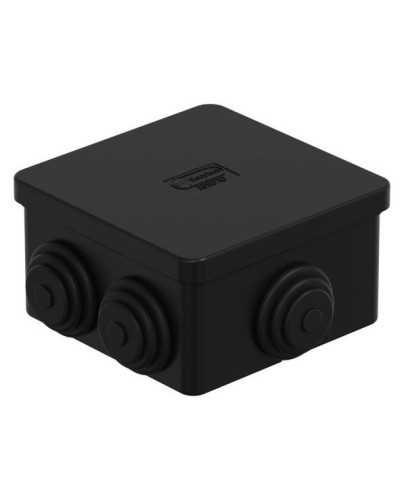Коробка JBS070 70х70х40, 6 вых., IP44, черная (44056BL-1). Коробка монтажная. Экопласт в Ульяновске