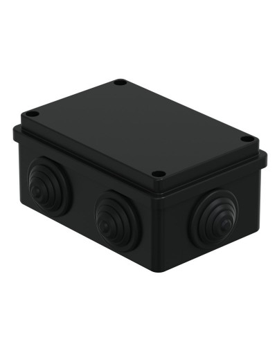 Коробка JBS120 120х80х50, 6 вых., IP55, черная (44008BL-1). Коробка монтажная. Экопласт в Ульяновске