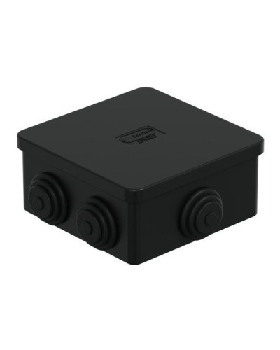 Коробка JBS080 85х85х50, 6 вых., IP44, чёрная (44066BL-1). Коробка монтажная. Экопласт в Ульяновске