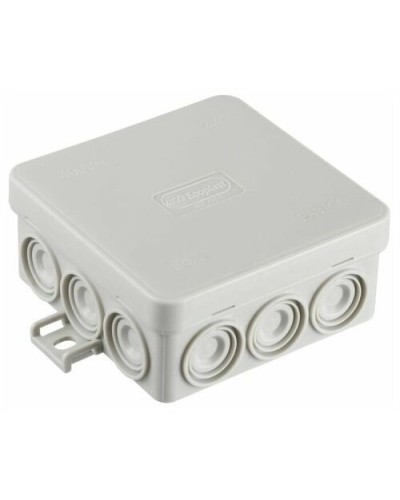 Коробка JBL085 85х85х38, 12 вых., 8P (0,15...2,5мм²) серая (43355HF-GR). Коробка монтажная, огнестойкая, без галогена. Экопласт в Ульяновске