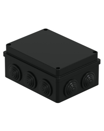 Коробка JBS150 150х110х70, 10 вых., IP55, черная (44009BL-1). Коробка монтажная. Экопласт в Ульяновске