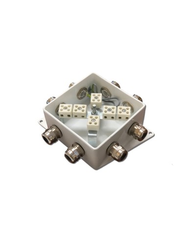 КМ-О (12к*6,0)-IP66-120х120, шесть вводов: Коробка монтажная огнестойкая в Ульяновске