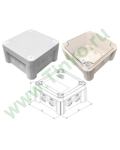 КМ-1212(П)-IP66(БВ). Коробка монтажная. Гефест в Ульяновске