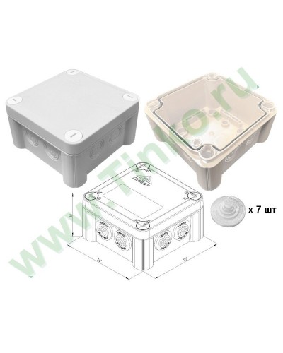 КМ-1212(П)-IP55. Коробка монтажная. Гефест в Ульяновске