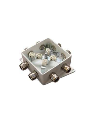 КМ-О (10к)-IP66-120х120, шесть вводов: Коробка монтажная огнестойкая в Ульяновске