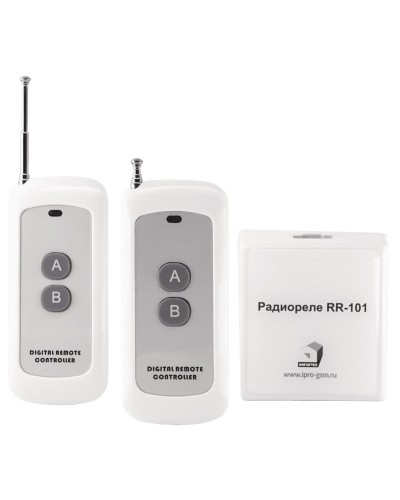 RR-101 + 2 пульта, 250-950 метров, двойное питание 12В и 220В. Комплект радиореле. ИПРо в Ульяновске