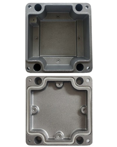 МКС Мороз, глухая, IP66/IP68, серый. Коробка коммутационная металлическая. Магнито-Контакт в Ульяновске