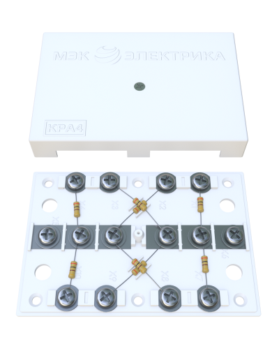 KRA-4 75 Om white (MEC42101). Коробка на 4 абонента. МЭК-Электрика в Ульяновске
